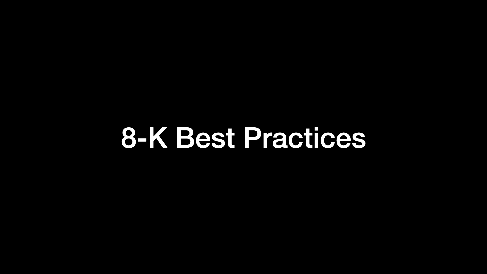 8-K Best Practices 
